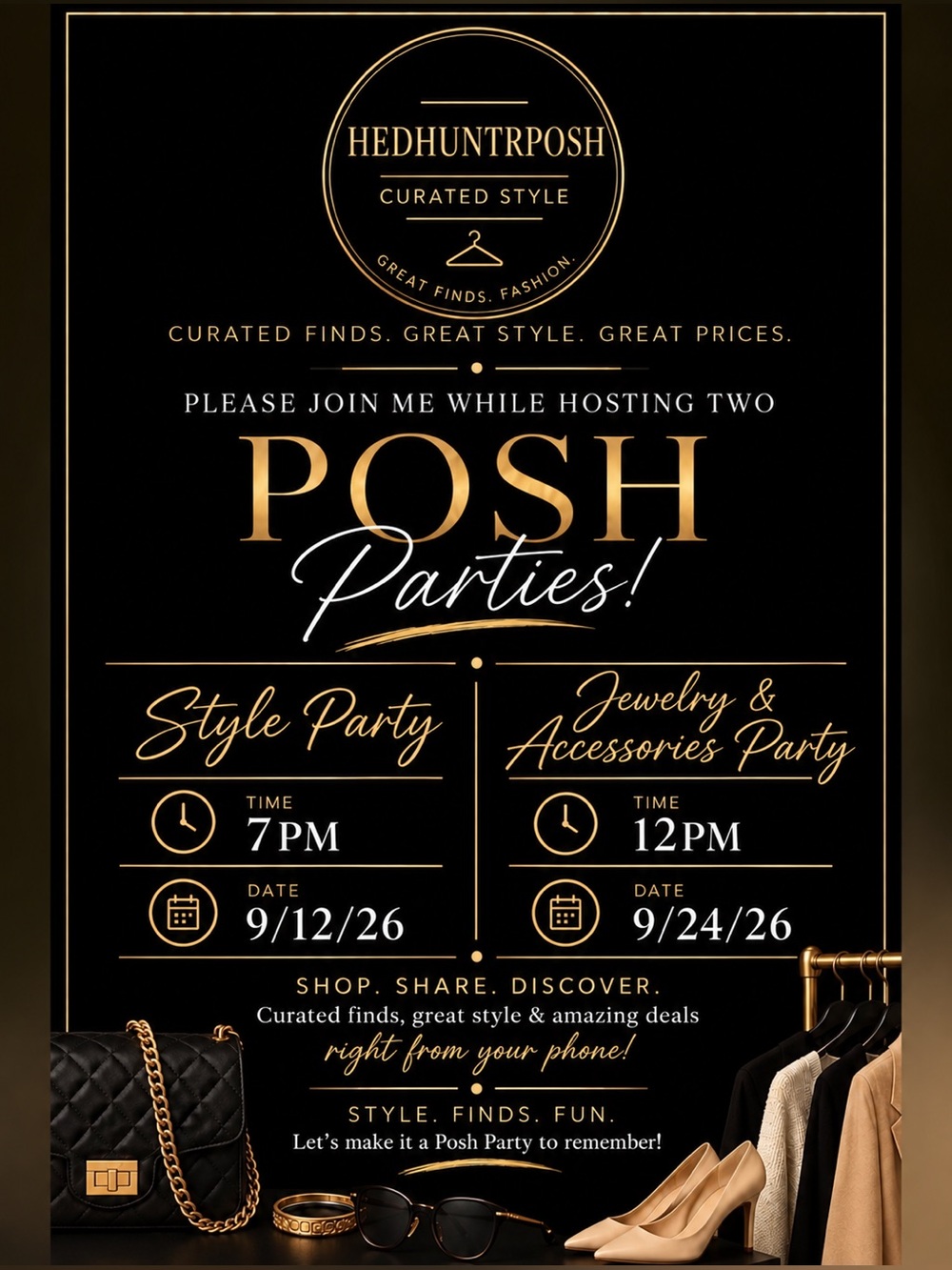 Lets Party!!🎉🥳👛🎒🛍️Join us!! It’s Posh Party Time🛍️